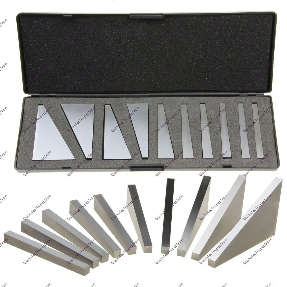 1-30 Degree Precision Ground Durable Angle Block Set 2 Piece Set Lathe Milling Machine Craftsman Tool Angle Block Gauge
