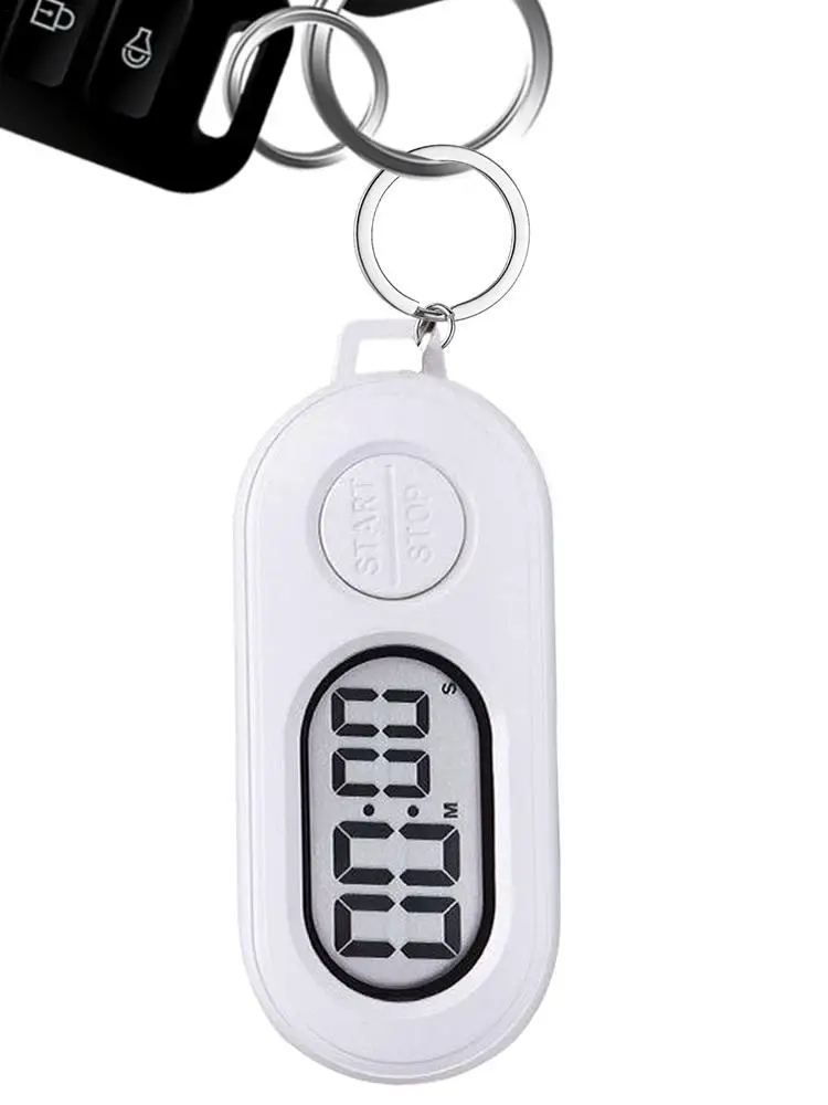 Porte-clés minuterie d'arrêt, petit porte-clés de sport, écran LCD Portable, horloge numérique, pendentifs légers pour compte à rebours, nouvelle collection 2025