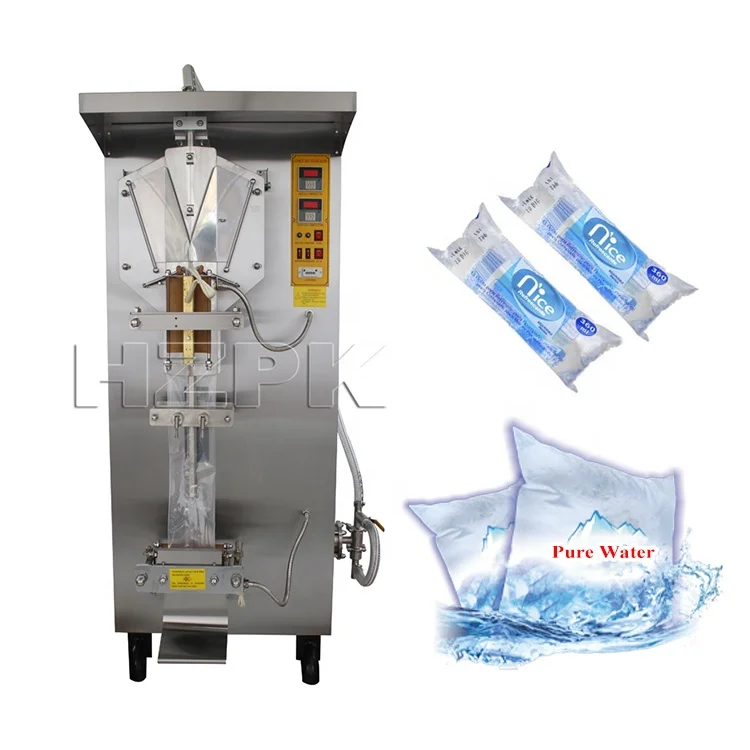 HZPK SJ-1000 50-500ml Automatic Vertical Plastic Film Liquid Sachet Water Filling Packaging Making Machine Price In Ghana