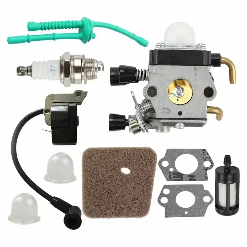 Carburetor Ignition Coil Kit for STIHL FS55 FS38 FS55R KM55 FS45 FS46 C1Q-S66 C1Q-S71 C1Q-S97 C1Q-S143 C1Q-S153 C1Q-S186 Trimmer