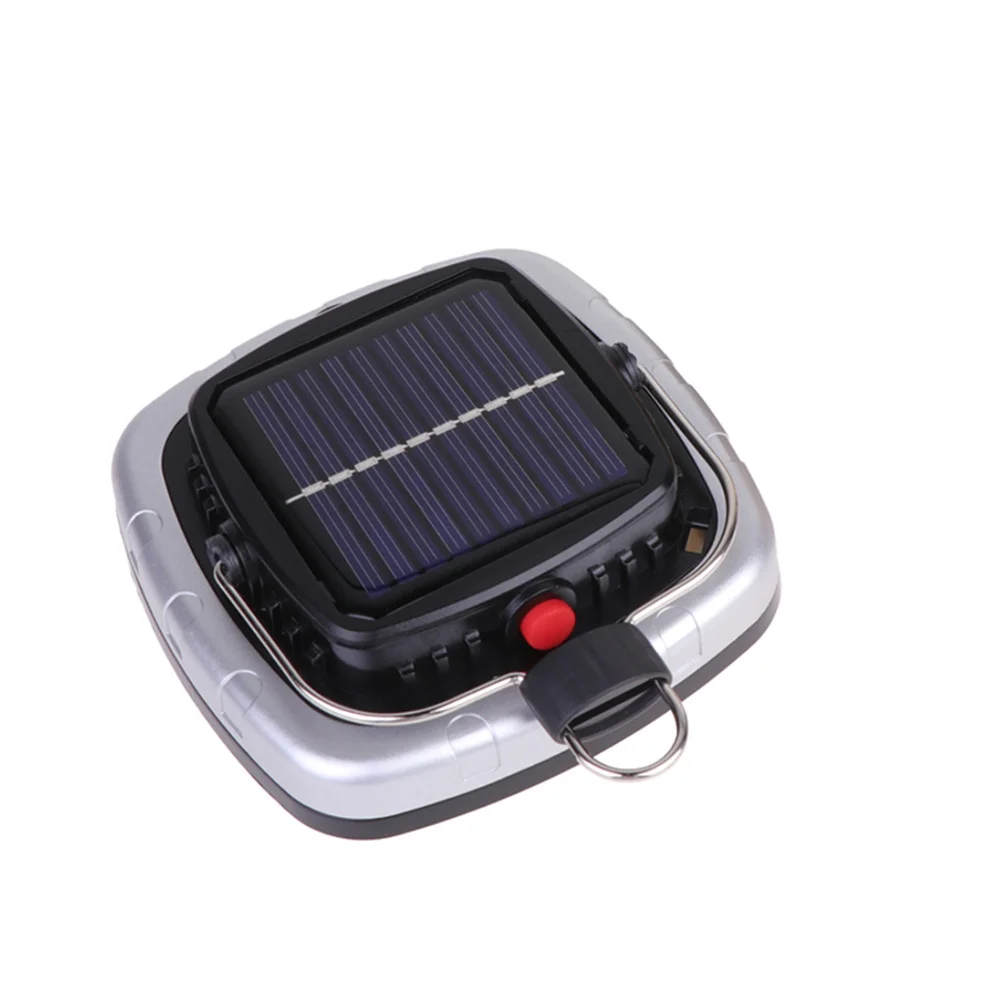 

Solar Charging LED Tent Lantern Black Portable Camping Light Outdoor Emergency Hiking Lantern Long Lasting Solar Charging Light