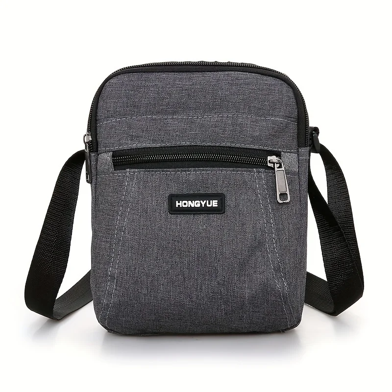 Nylon waterproof messenger bag for men