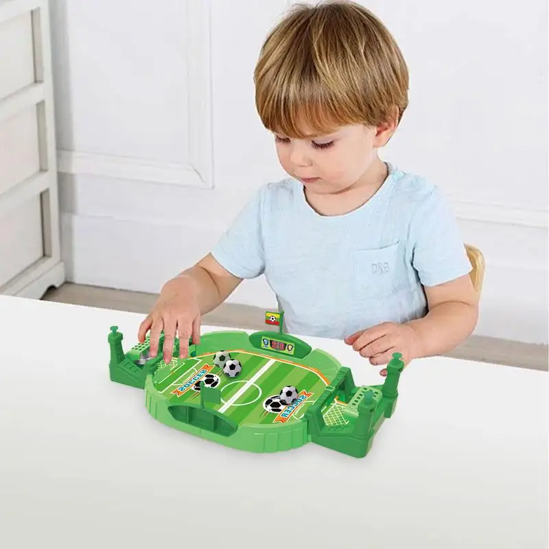 Small Table Top Soccer Game Desktop Sports Board Game Anti-stress Two-Player Battle Finger Toy For Parent-child Interaction Game