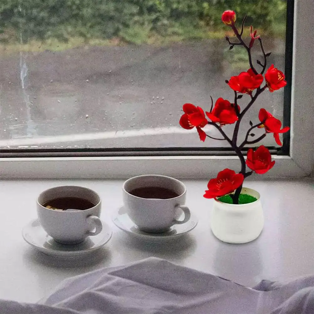 Новинка, искусственные растения на день матери, бонсай, маленькие украшения в горшках, искусственные растения, домашние цветы, стол B7X0