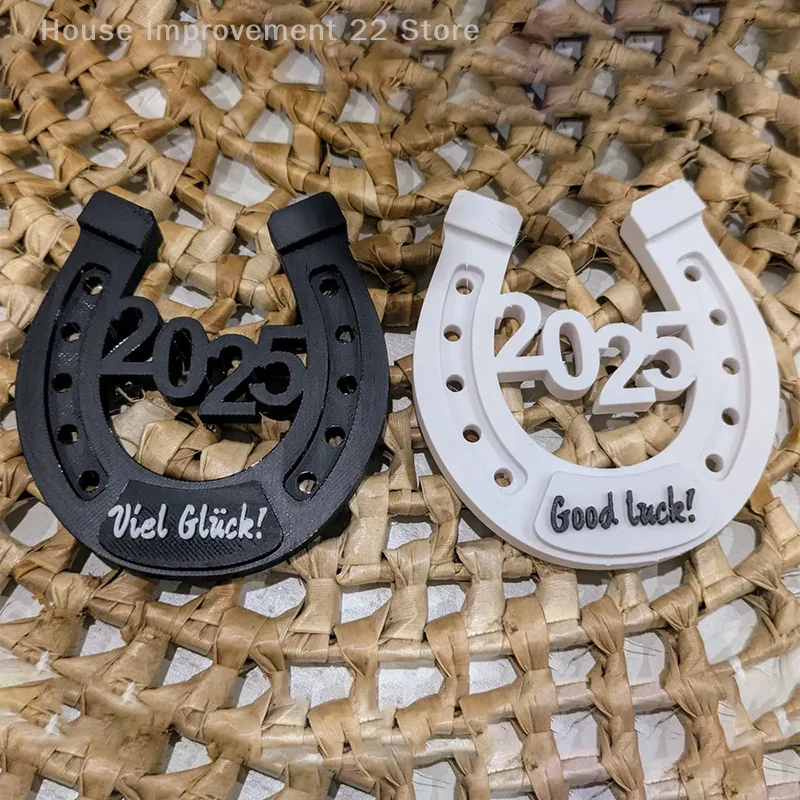 2025 สวัสดีปีใหม่เครื่องประดับ Creative Horseshoe Shape ตกแต่ง Western-แรงบันดาลใจตกแต่ง Holiday Party Supplies