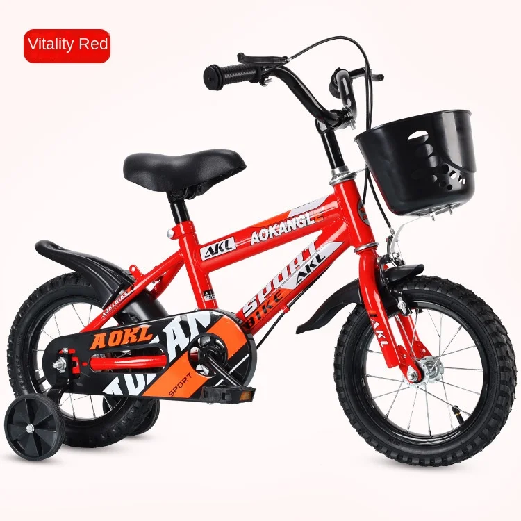 Chase New Kid Bike With Auxiliary Wheels 12/14/16/18 Inch Children Bicycle For Boys And Girls Light Cycling Students Bike Gift