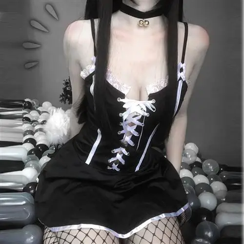 Costume de demoiselle d'honneur Sexy, vêtements de spectacle pour femmes, tenue de majordome séduisante d'halloween en boîte de nuit, serviteur attrayant Dr