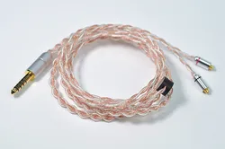 Single crystal copper+single crystal copper silver-plated mmcx 0.78 ie900 N5005 QDC fever headset upgrade cable 4.4 plug 2.5 plu