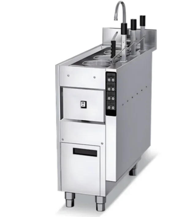 New 16cm stainless steel three-head boiler machine, high productivity, key features