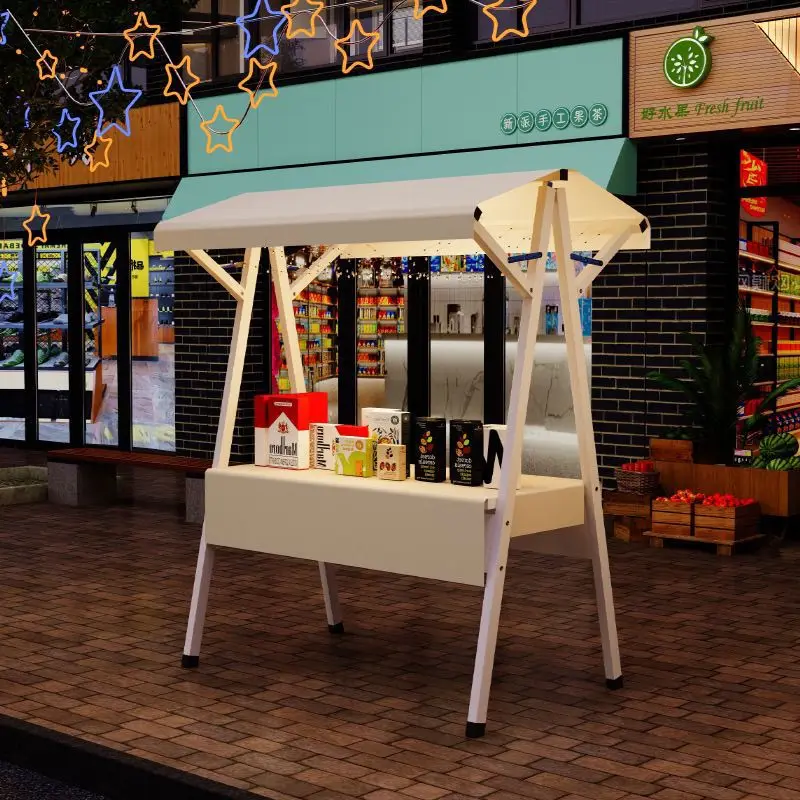 

Internet celebrity market stall detachable plus wheel night market stall outdoor float stall display shelf