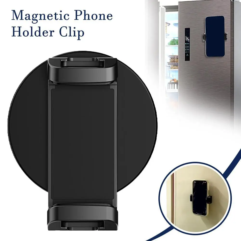 Magnetic Phone Holder Clip For Treadmill Gyms Motorcycle Fuel Tank Magnetic Phone Stand Travel Portable Mobile Phone Holder