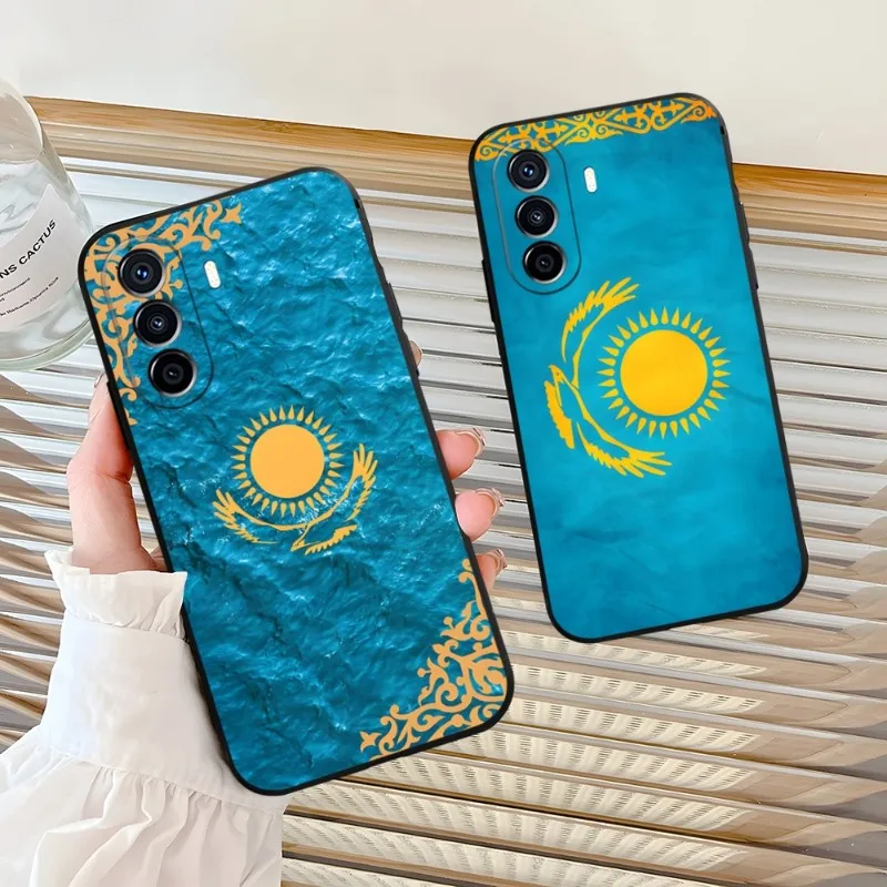 Kazakhstan Flag Phone Case For Huawei P30Pro P50 P40 P20 P10 P9 Pro Plus P8 P7 Psmart Z Nova 8 8I 8PRO 8SE Cover