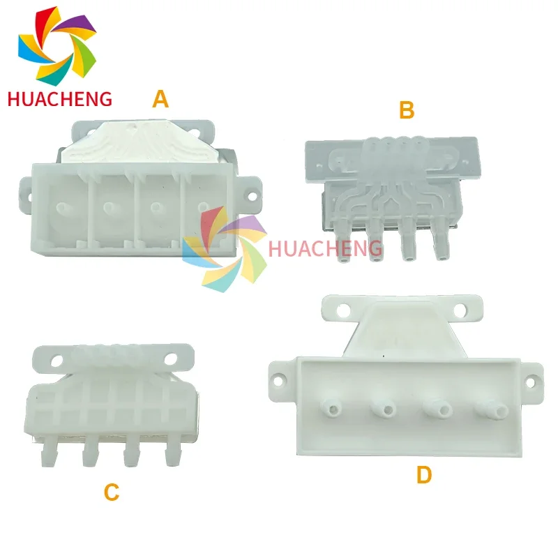 2 peças para epson 5113 conector de cabeçote de impressão amortecedor capa coletor eco-solvente capa de cabeça para impressora epson