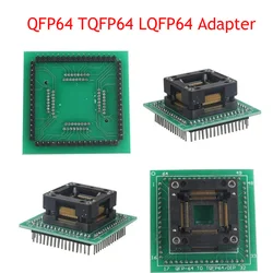 QFP64 TQFP64 LQFP64 Test Flash Programming ZIF adapter For ETL I C Chip Programmer STM32   Burn in Socket Pitch IC Test