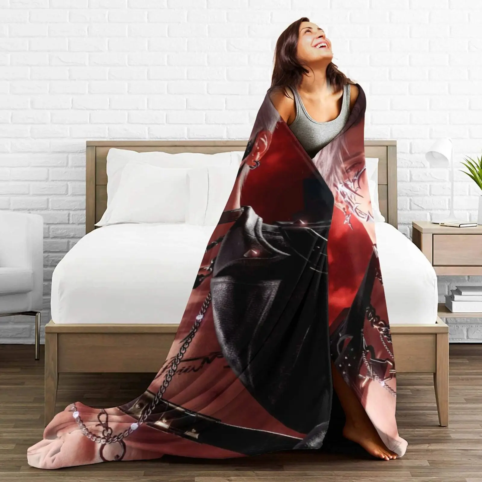 لعبة عاشق الفانيلا بطانية للأريكة أريكة السرير، الحب والمساحة العميقة سيلوس بطانية دافئة خفيفة الوزن لغرفة المعيشة، القيلولة، جميع المواسم #6