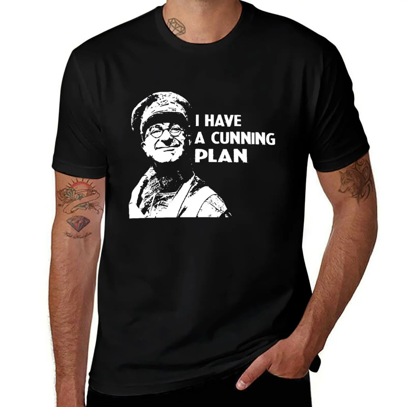 

White arts - Tony has a cunning plan quote T-Shirt t shirts for man pack white t shirt man plain