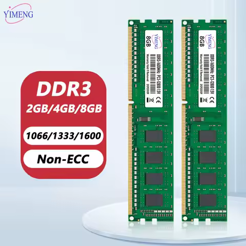DDR3 2GB 4GB 8GB Desktop Memory Ram PC3 8500 10600 12800 240Pin 1.5V 1066 1333 1600 1866Mhz 2RX8 CL11 Non-ECC DIMM Memories Ram