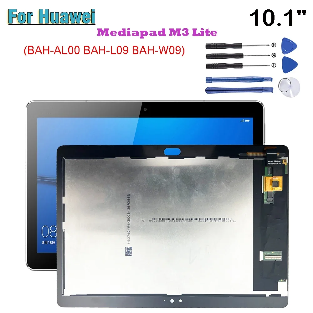 

Новый для Huawei Mediapad M3 Lite 10,1 " BAH-AL00 BAH-L09 BAH-W09 ЖК-дисплей, дигитайзер сенсорного экрана, стекло в сборе, ремонт