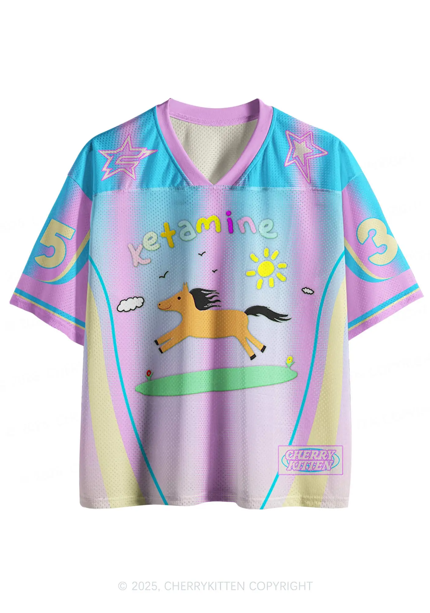 Cherrykitten_ Customized Blue Pony.Y2K_Sports Jerseys, Cherrykitten_ for Sale