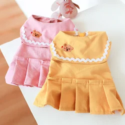 PETCIRCLE Dog Clothes Love Dog Strap Dress For Small Dog Puppy Pet Cat Autumn Pet Cute Costume Pet Clothes Dog Coat Skirt