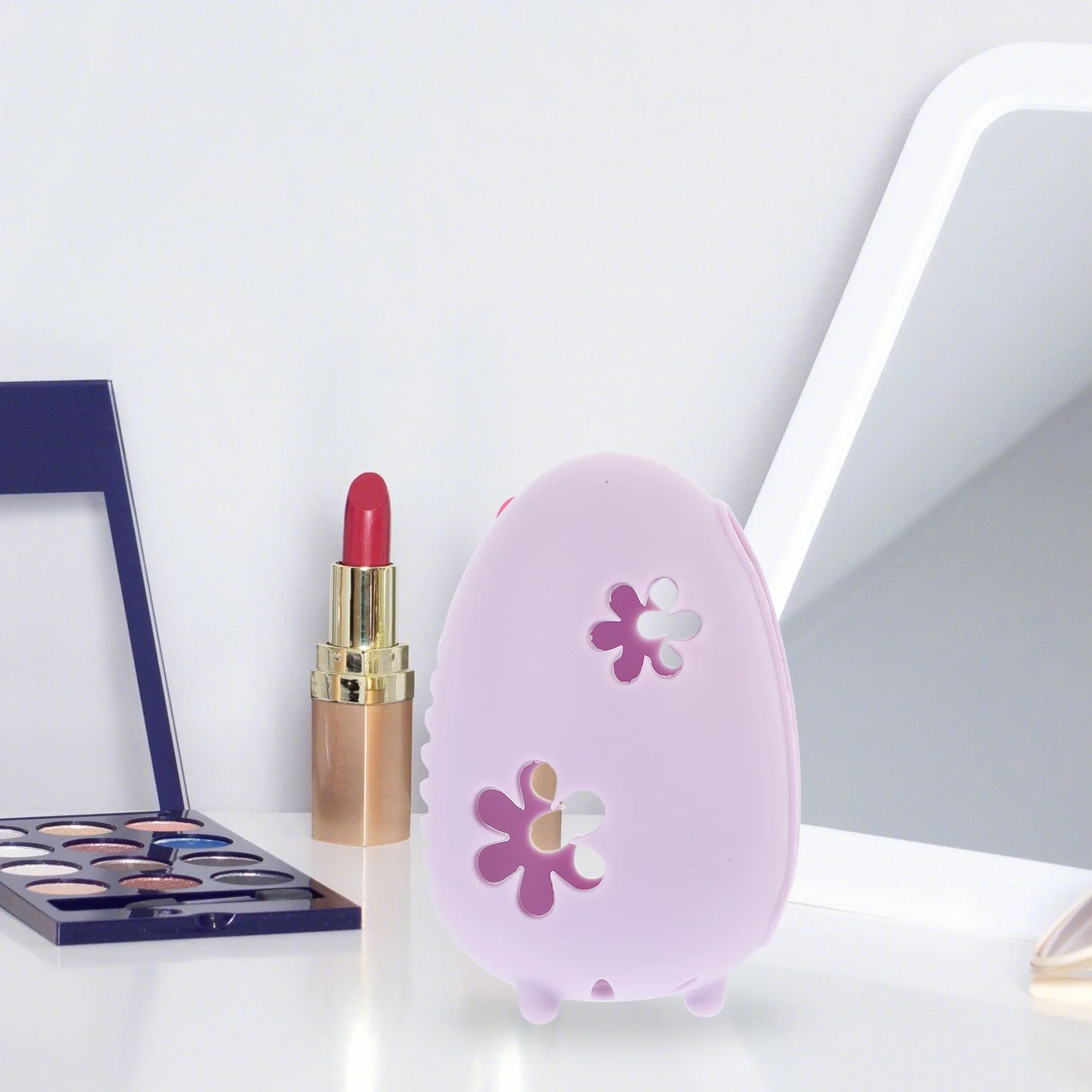 

Portable Silicone Makeup Sponge Holder Beauty Egg Storage Box Reusable Organizer Case Ventilated Travel Friendly Puff Container