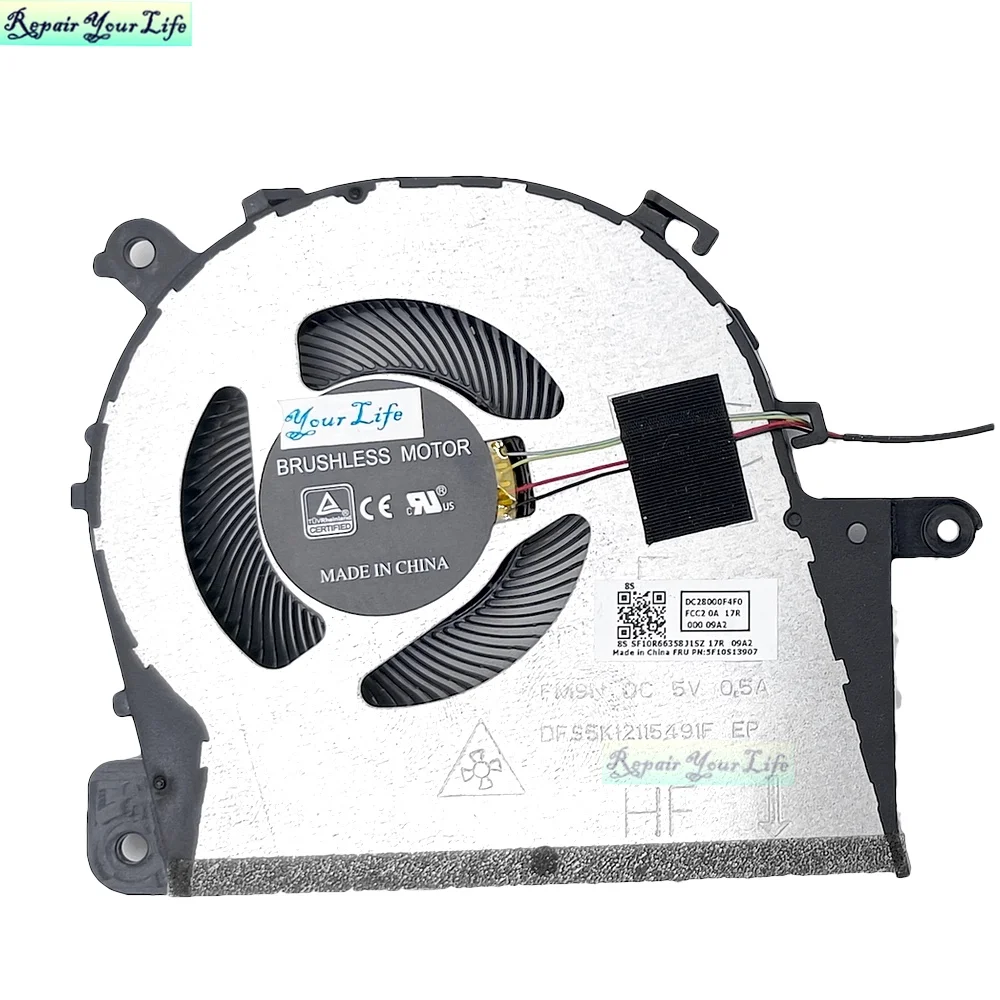 Ventilador de refrigeración de CPU para ordenador portátil Lenovo V14-IIL 82C4 V14-IGL 82C2 -ADA 82C6 V14-ARE 82DQ V14-IKB -IWL 81YA 81YB 5F10S13876 NS85B22