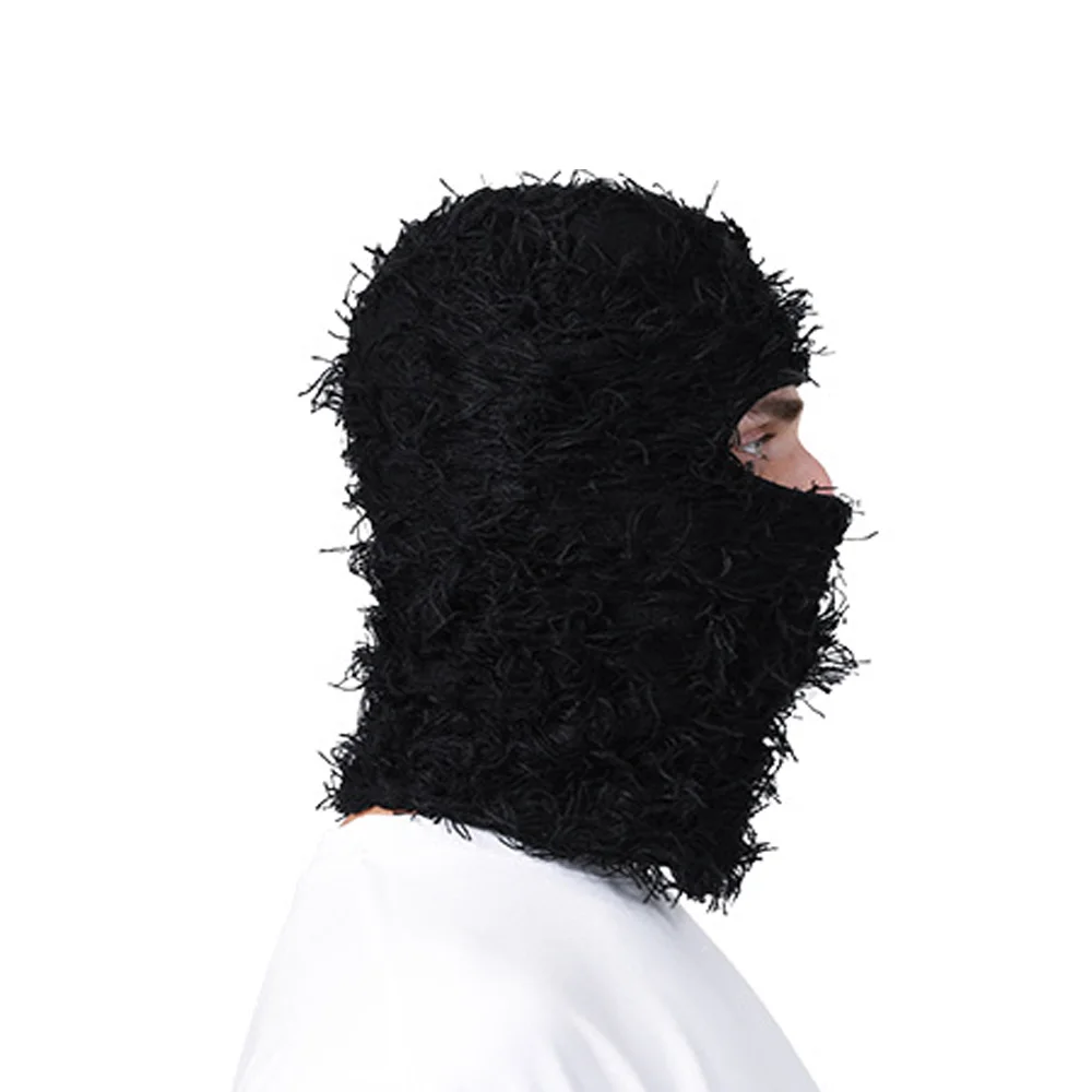 Multi-Purpose Knitted Ski Mask Warm Windproof Winter Balaclava Solid Color Neck Hat Unisex