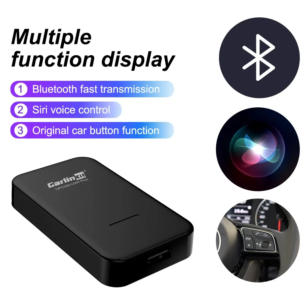 Carlinkit 3.0 U2W Wireless Carplay Adapter For Factory  ODM OEM Wired Carplay To Wireless Carplay