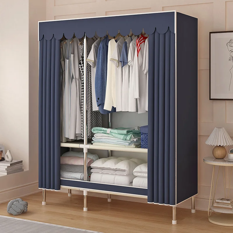 Simple wardrobe assembly fabric cabinet