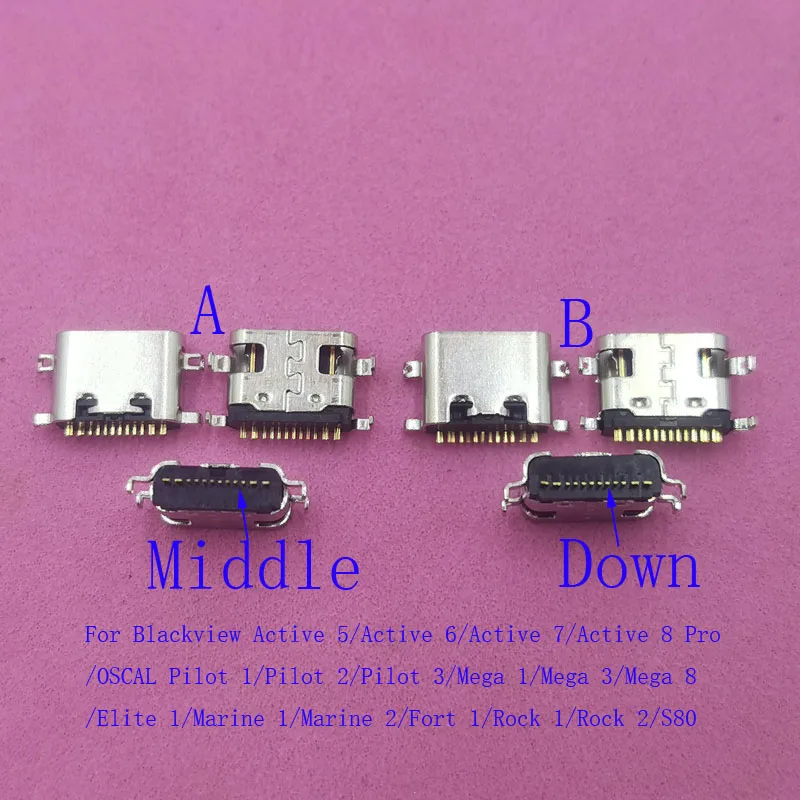 10-50Pcs USB Charging Charger Dock Connector Plug For Blackview Active 5 6 7 8 Pro Marine Pilot Rock 2 Mega 3 S80 Elite Fort 1