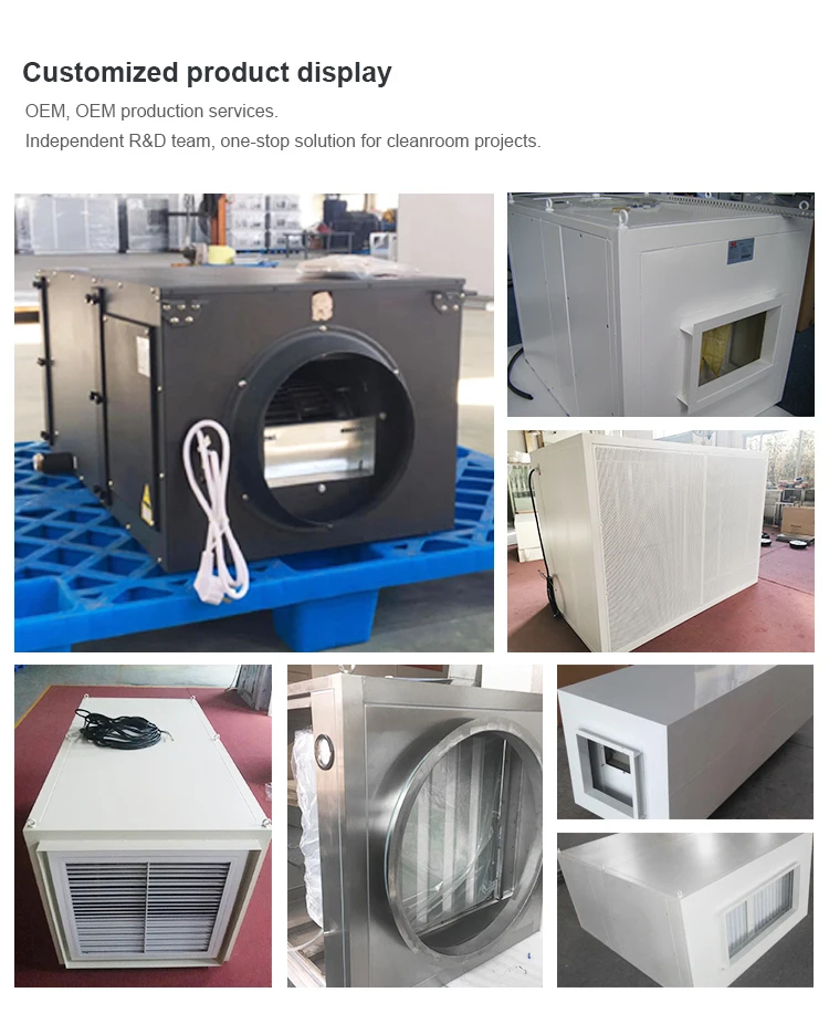 

Air Filter Box with Hepa and Activated Charcoal Filter for Ventilation System Exhaust Fa