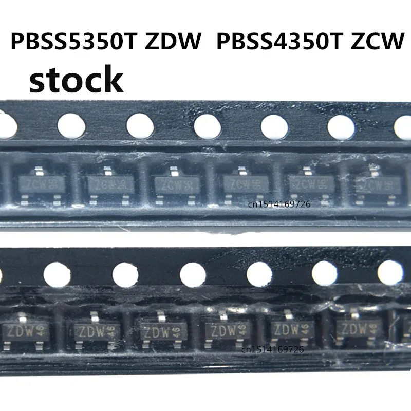 Original 5pcs/  PBSS5350T  ZDW  PBSS4350T  ZCW SOT-23