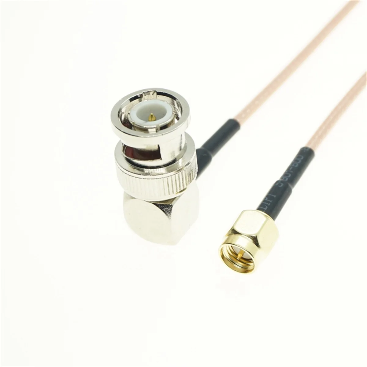 

RG316 Cable SMA male plug to BNC Male Right Angle Connector Crimp RF Coaxial Pigtail Jumper Adapter Wire Terminal