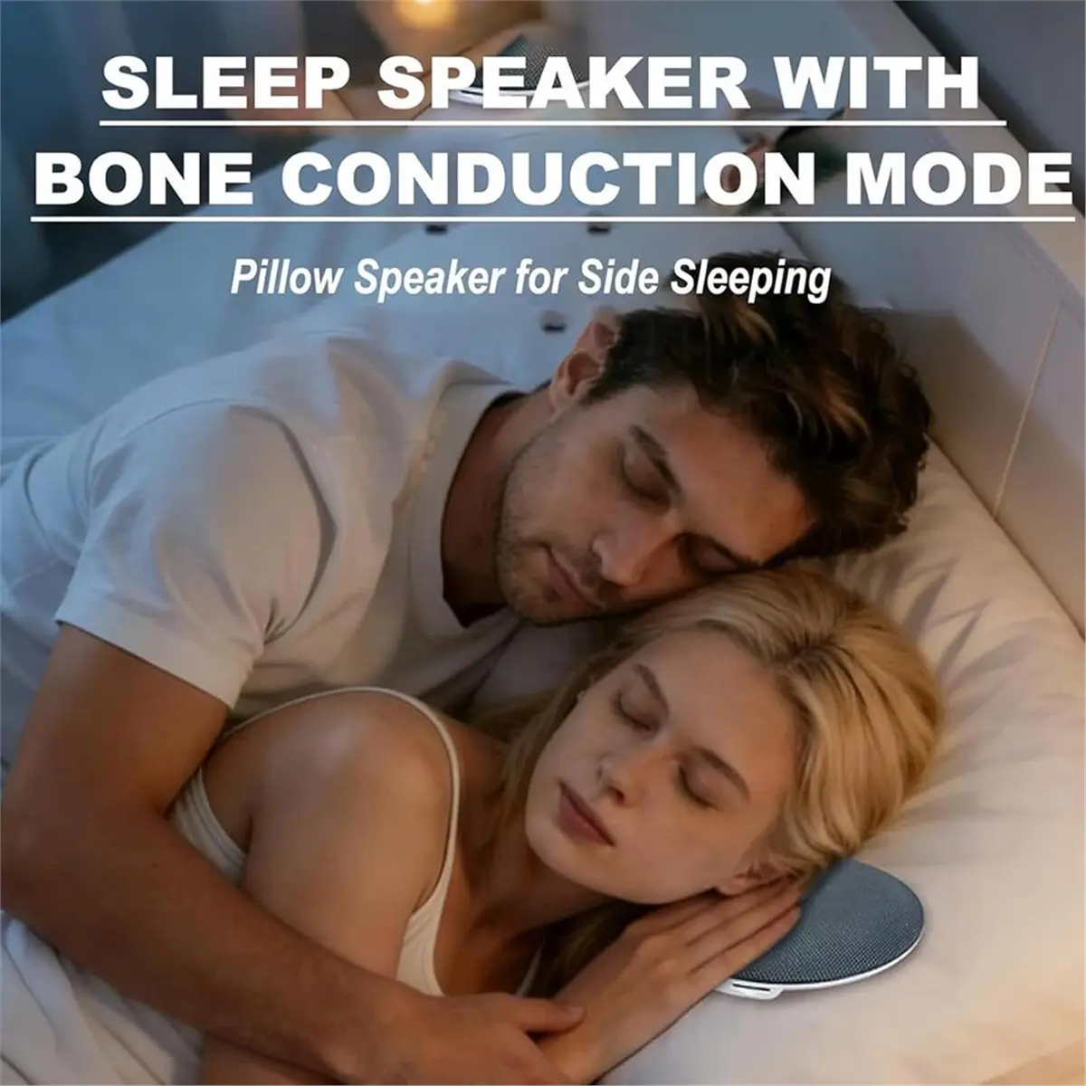 giftnew Sleeping Speaker Under Pillow Mini Portable Wireless Bluetooth Sleep Pillow for Deep Sleeping Sleep with White Noise