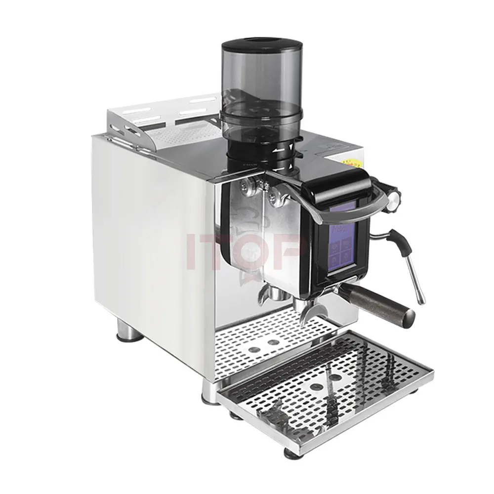 High Quality Professional Manual Coffee Machine With Grinder 1250W Italian Semi Automatic Cafetera  Espresso Machine Commercial