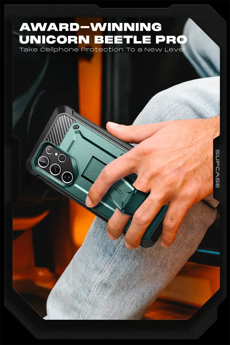 SUPCASE For Samsung Galaxy S22 Ultra Case (2022) 6.8 inch UB Pro Full-Body Holster Cover WITHOUT Built-in Screen Protector