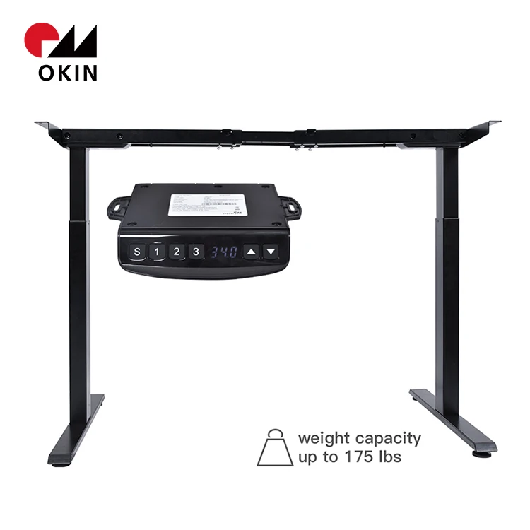 Electronic Ergonomic Height Adjustable Table Base 2 Legs Standing Desk Frame