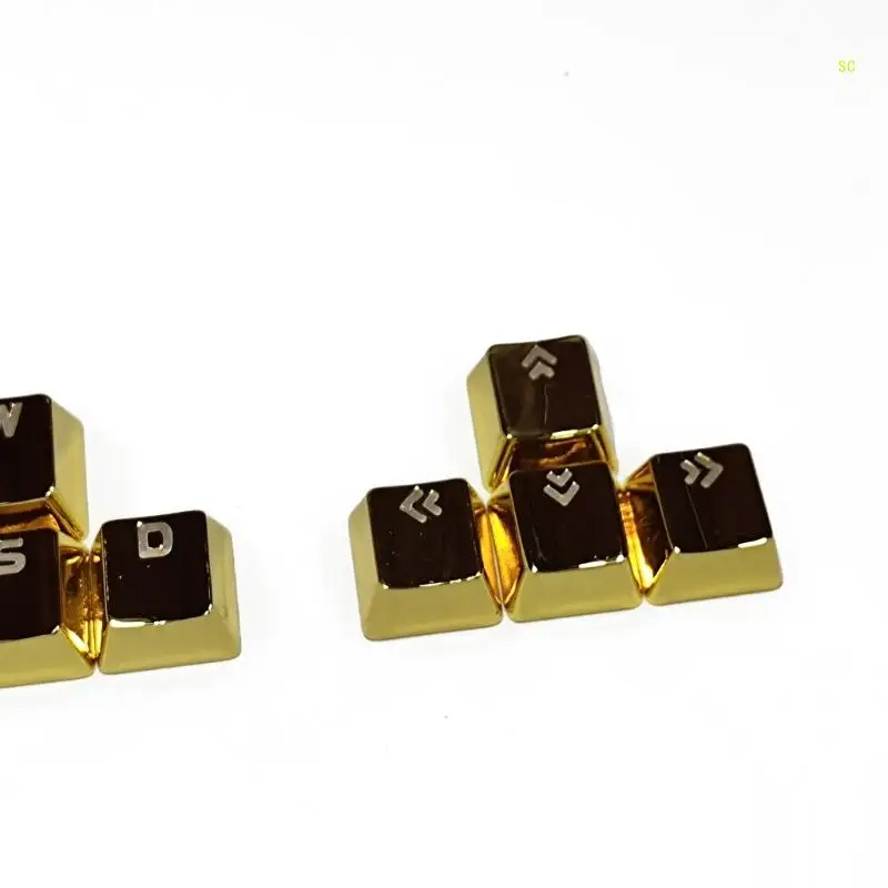 Kim Loại WASD Hướng Keycaps Mũi Tên Có Đèn Nền Cho Chơi Game Cơ Dropship