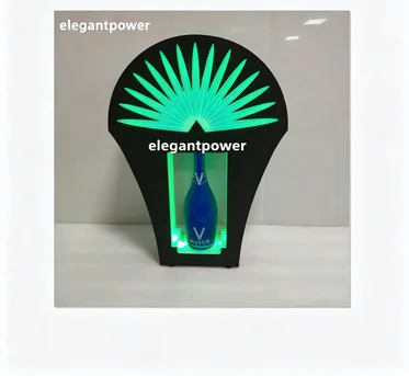 Premium Custom LED Liquor Display StandLED Champagne Bottle Presenter, Custom Logo Light Up Wine Glorifier Display For Nightclub