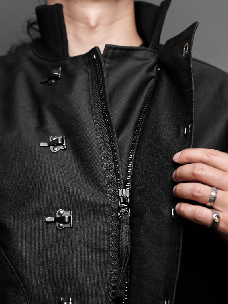 Thickened Double Windproof Deck Jacket Loose Short Style Naval Style 1943 Replica Fashion Urban Cotton Workwear Style Jacket