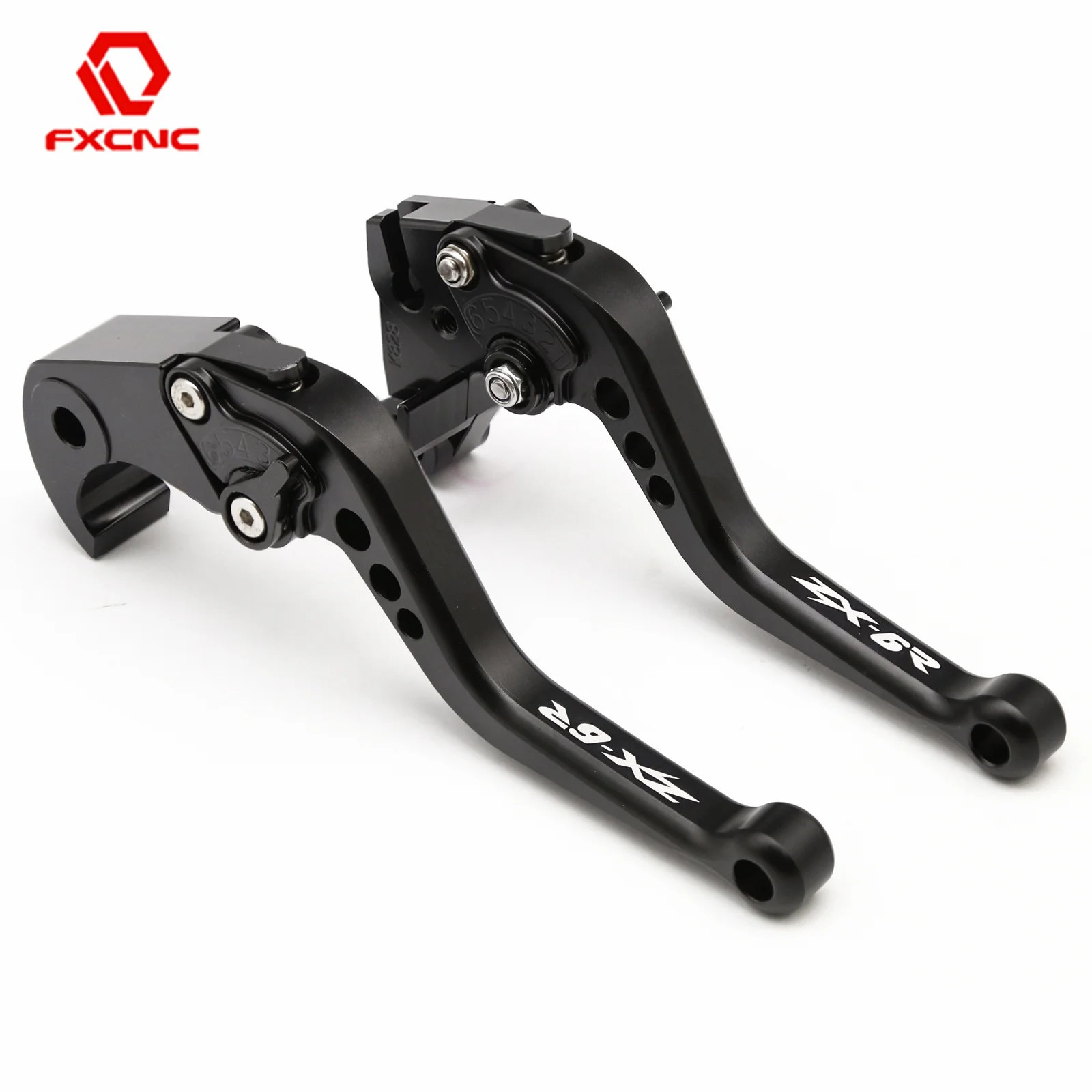 For Kawasaki ZX-6R ZX6R 2000-2024 2001 2002 2003 2004 2005 2006 2007 2008 2009 2010 2011 CNC Adjustable Matte Brake Clutch Lever