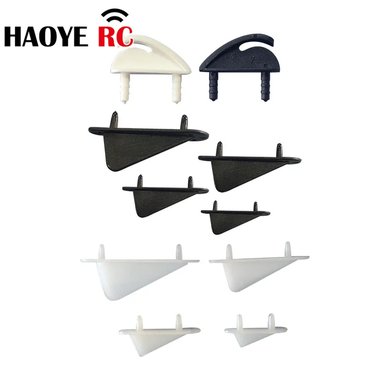 Haoye 20 pcs/Lot Nylon Fixed Tip Protector Wing Retainer Skids Protecting Corner For RC Aircraft Model Accessories