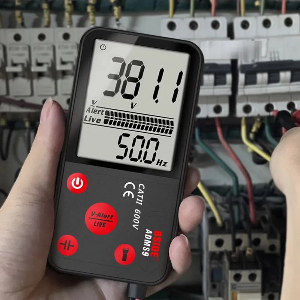 NOWY Multimetr cyfrowy Przenośny Multitester Inteligentny Tester dla elektryków T-RMS DC Napięcie AC Pojemność Dioda Ohm Hz NCV Merter