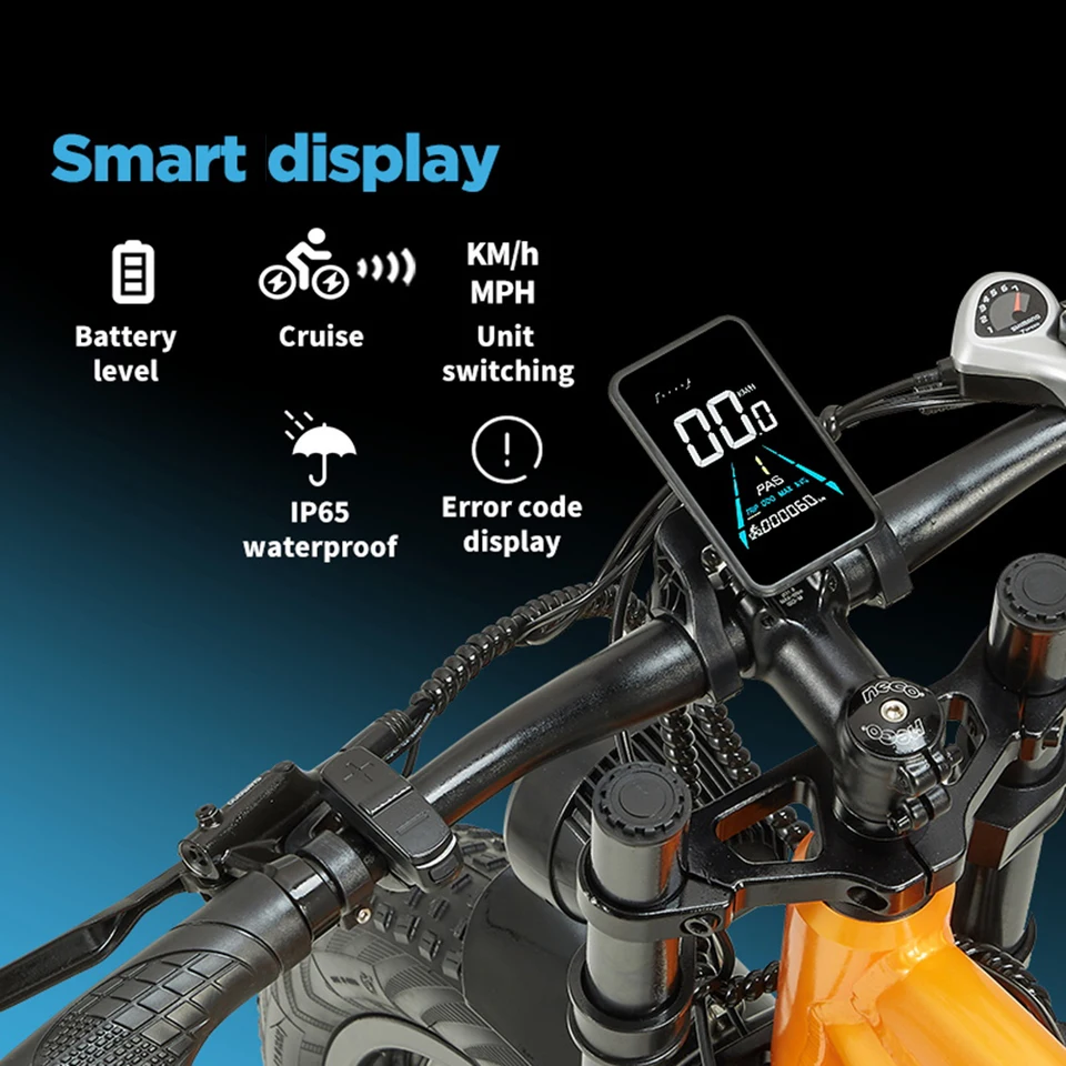 RANDRIDE YX80 electric bike peak 3000W dual motor 48V20AH battery mountain e-bike 26 tire all-terrain off-road electric bicycle image 6