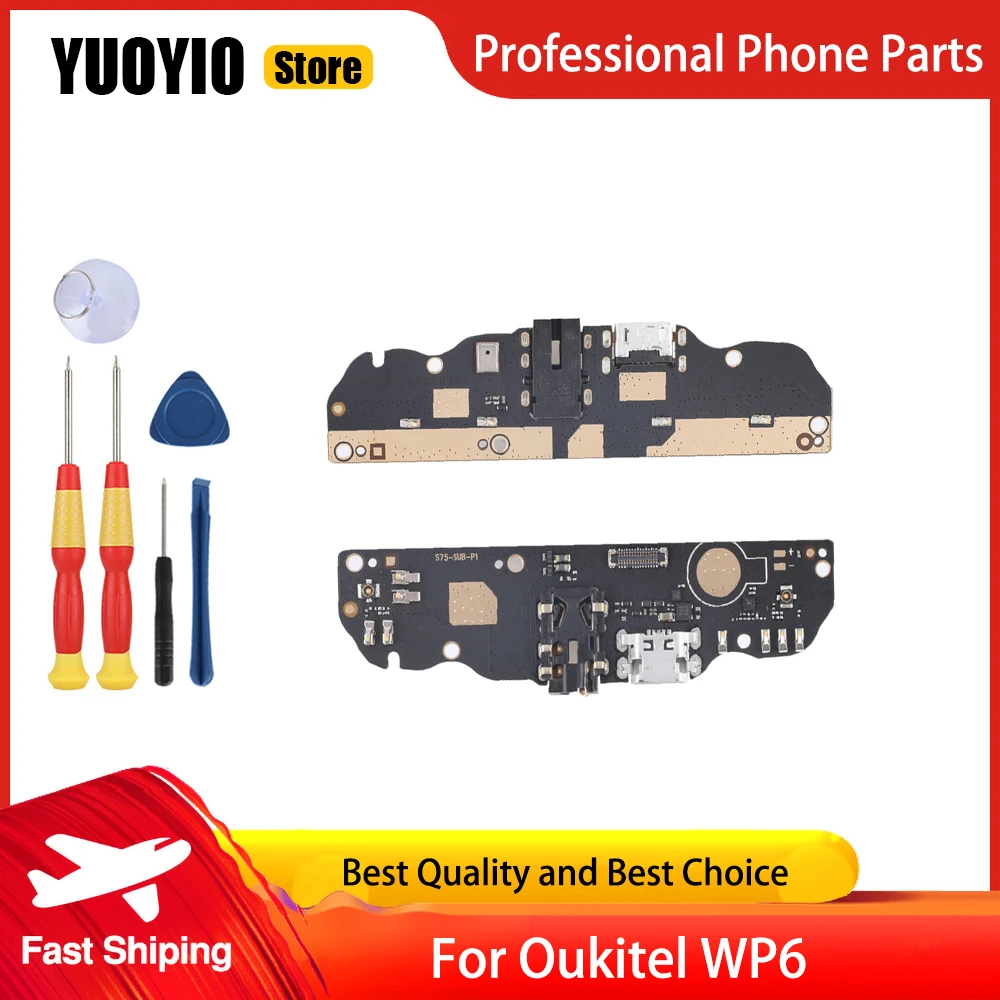 Oukitel WP 6 New USB Charge Board + Motor + Free Tools Replacement Parts For Oukitel WP6 Phone