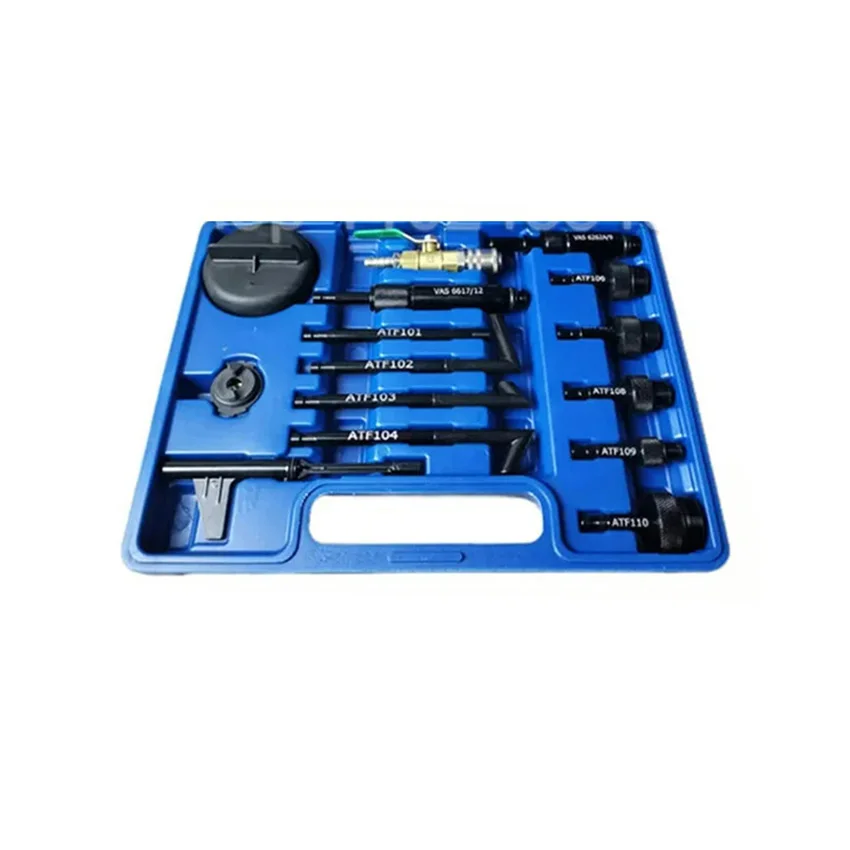 

Набор для заправки трансмиссионного масла 10 л с пневматическим приводом, 26 улучшенных адаптеров для заправки ATF, насос-дозатор