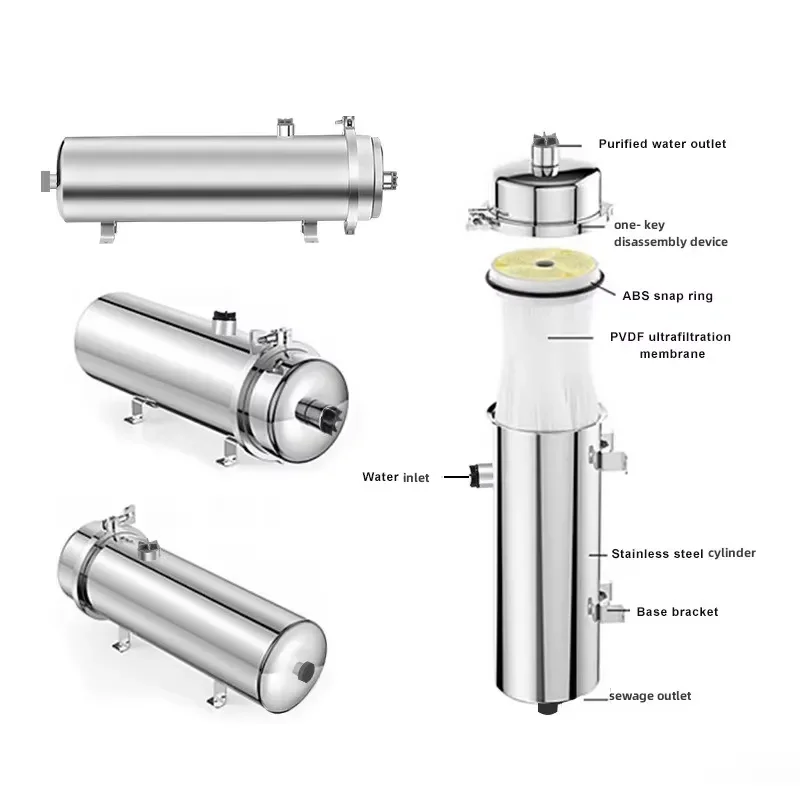 Large 8t/h Flow Micro Irrigation Water Filter System Stainless Steel Sediment 0.01 for Outdoor Farm Agriculture House Use