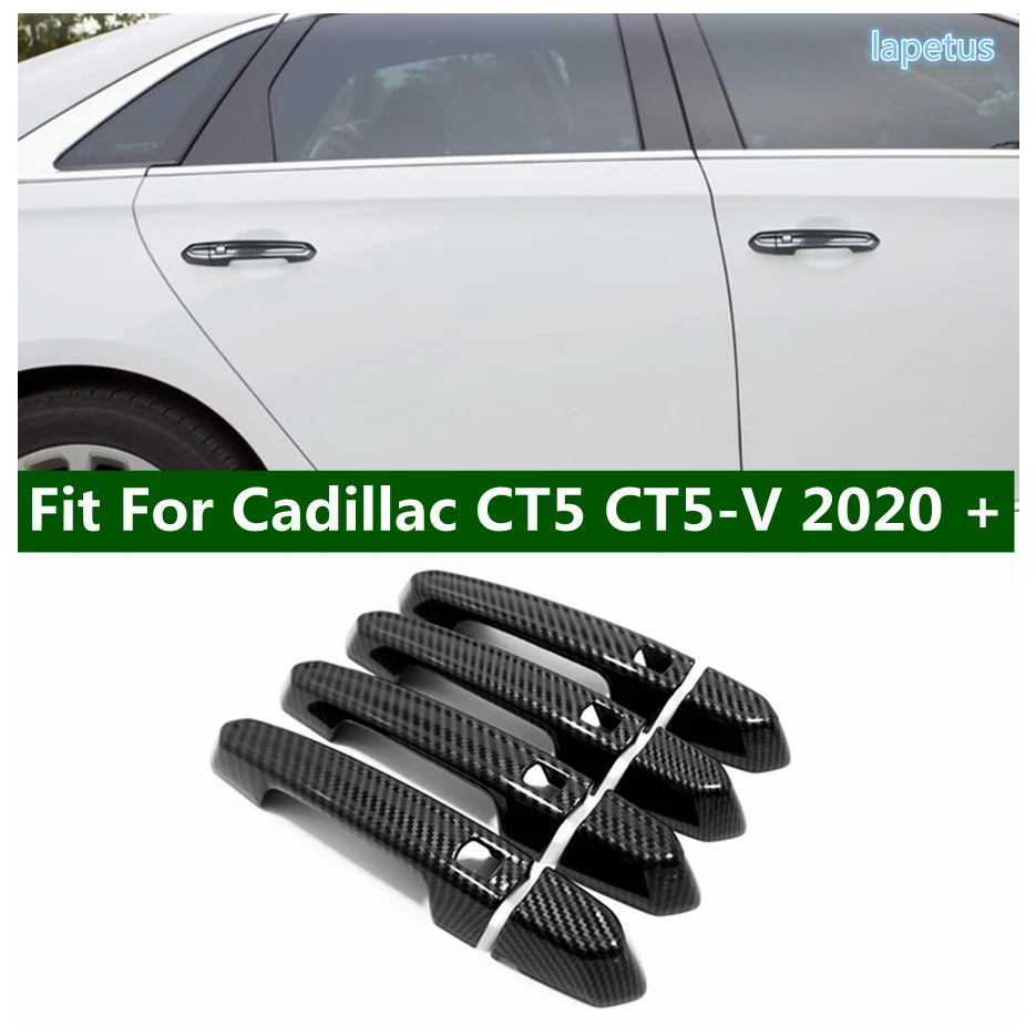 

Outside Door Pull Knob Handle Catch Cover Trim Protector Cap Decoration Fit For Cadillac CT5 CT5-V 2020 - 2022 Car Accessories