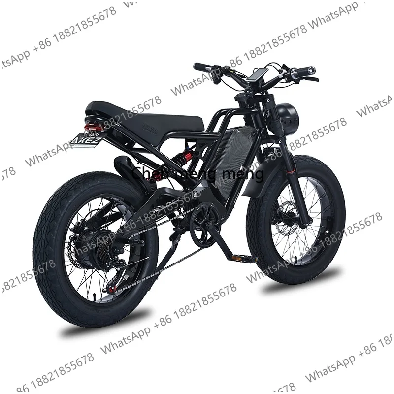 

Электрический мотоцикл Cafe Racer для бездорожья, 1500 Вт, с толстыми шинами, электробайк