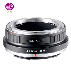 K&F Concept K/AR-NIK Z Adapter for Konica AR Mount Lens to Nikon Z Mount Camera Zfc zf Z30 Z50 Z5 Z6 Z6II Z9 Lens Adaptor Ring